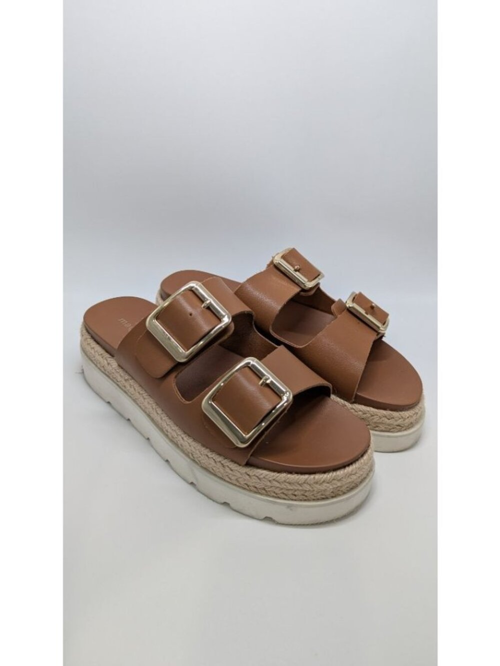 Madden Girl Brown Faux-Leather Mythical Platform Sandals